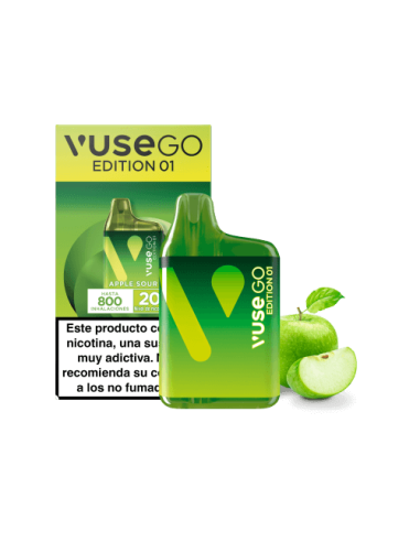 10 Pod Desechable Apple Sour GO 800 by Vuse