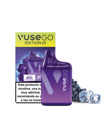 10 Pod Desechable Grape Ice GO 800 by Vuse