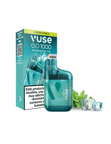 10 Pod Desechable Peppermint Ice GO 1000 Box by Vuse