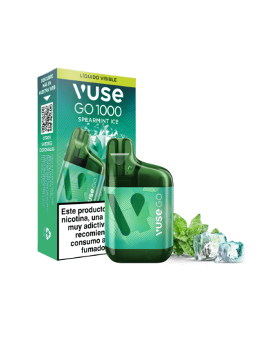 10 Pod Desechable Spearmint Ice GO 1000 Box by Vuse