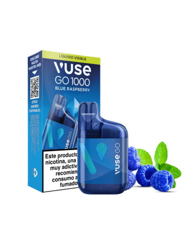 10 Pod Desechable Blue Raspberry GO 1000 Box by Vuse