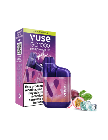 10 Pod Desechable Passionfruit Ice GO 1000 Box by Vuse