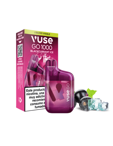 10 Pod Desechable Blackcurrant Ice GO 1000 Box by Vuse